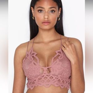 FREE PEOPLE // Adella bralette in dusty rose
